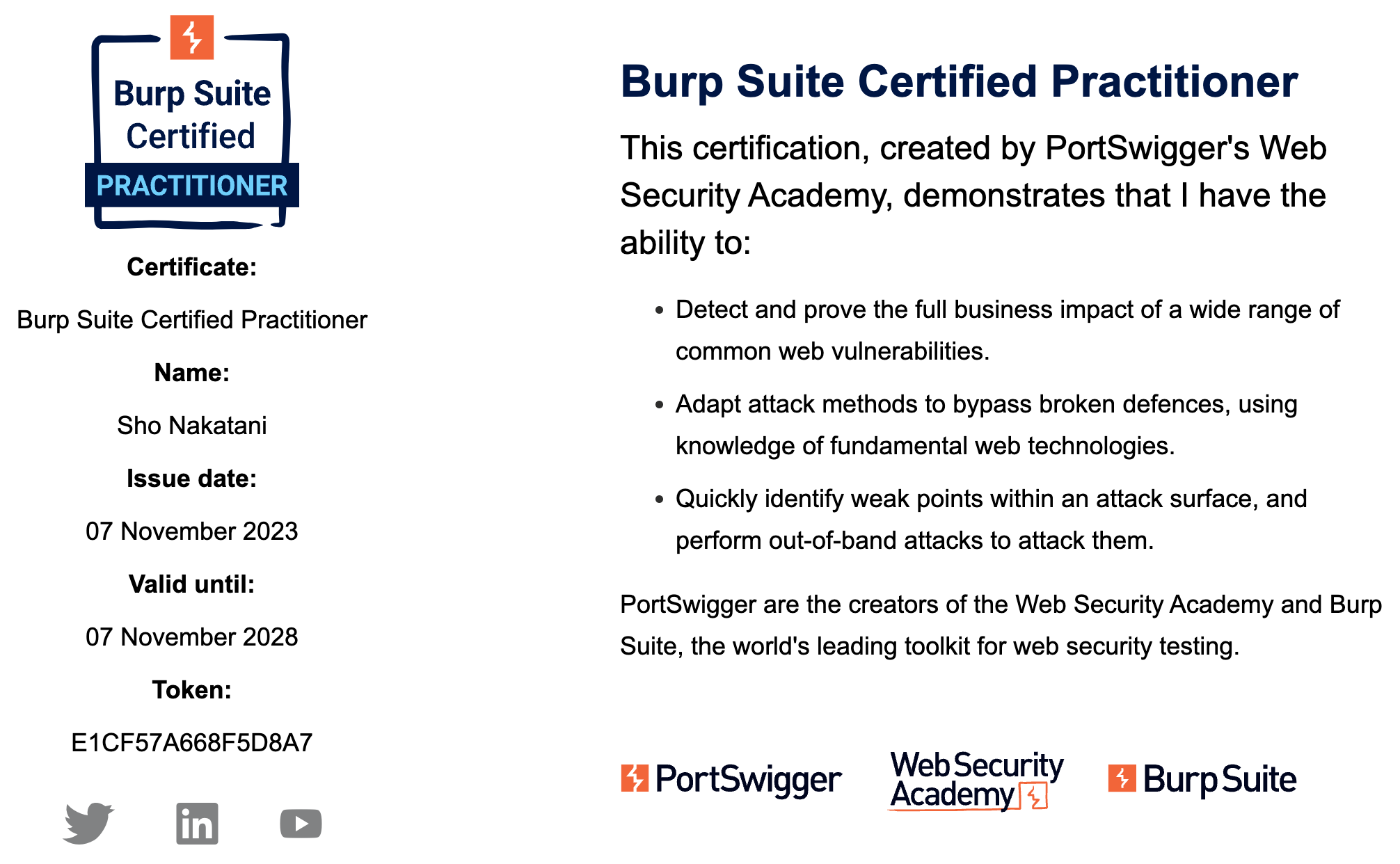 BSCP Certification